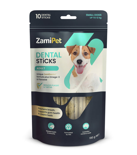 ZamiPet Dental Sticks Adult Small Dogs x10 190g