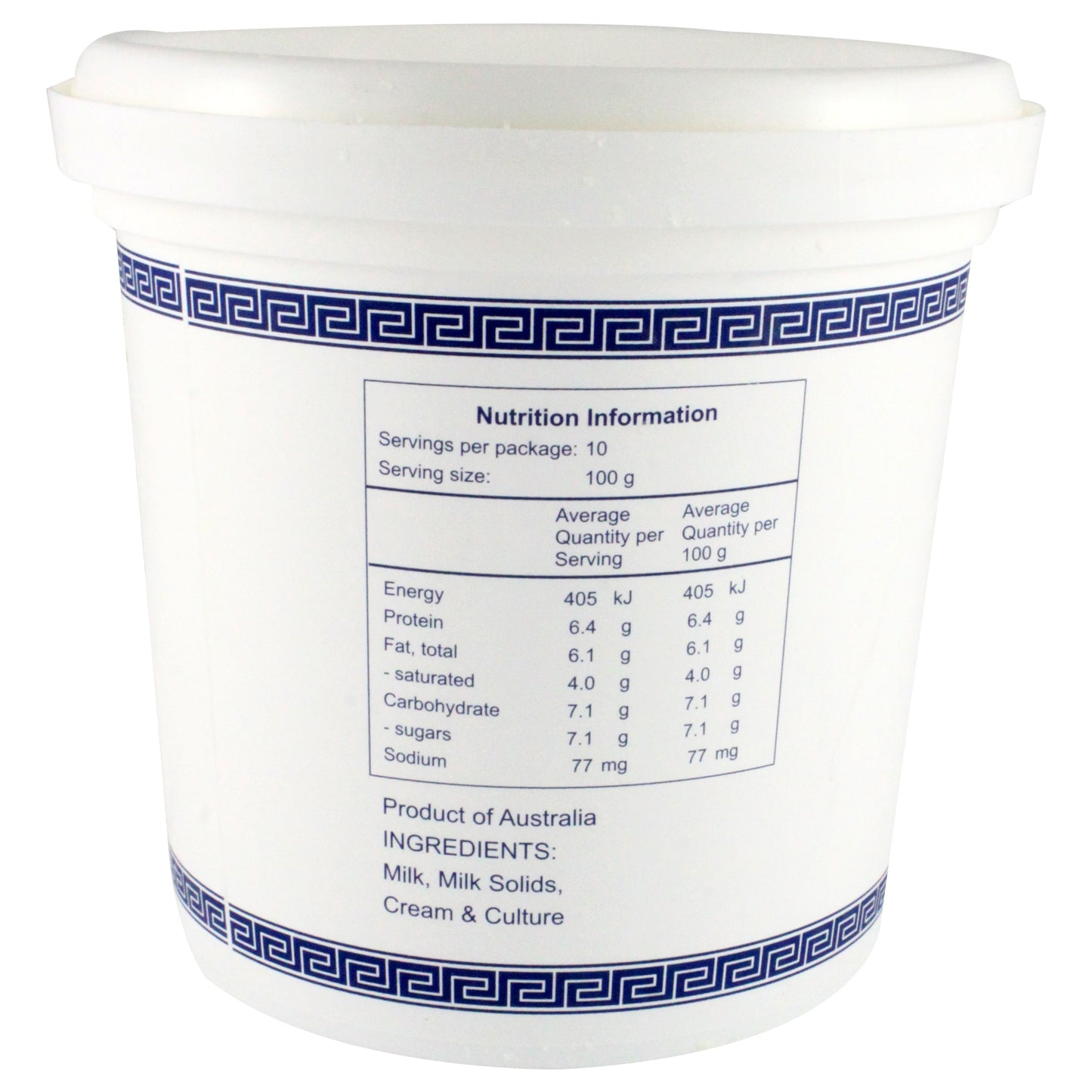 Attiki Greek Style Natural Yoghurt 1kg