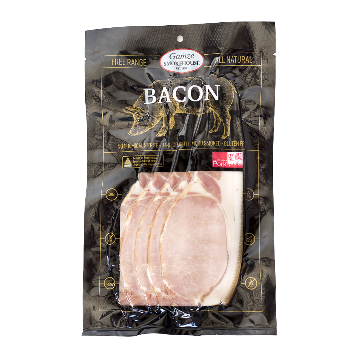 Gamze Smokehouse Middle Bacon 200g