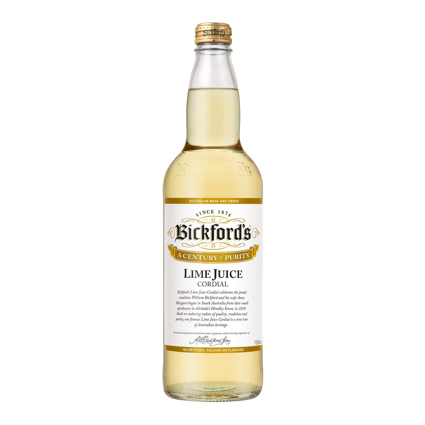 Bickfords Lime Juice Cordial 750ml