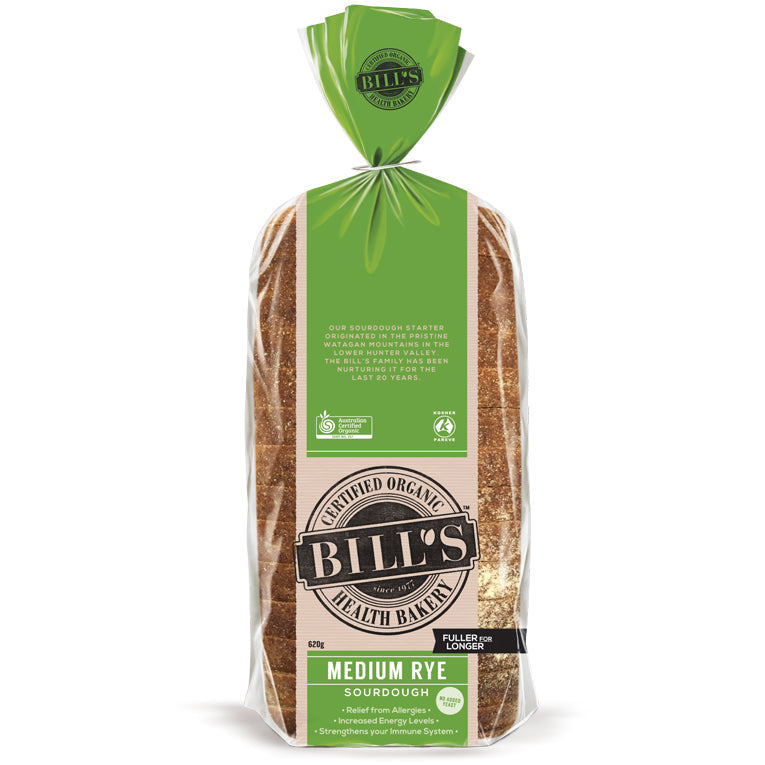 Bills Organic Medium Rye Sourdough 620g