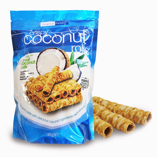 Tropical Fields Crispy Coconut Rolls 140g