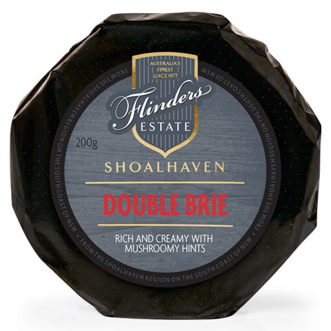 Flinders Estate Shoalhaven Double Brie Cheese 200g