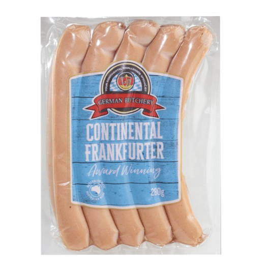 German Butchery Continental Frankfurter x5 280g