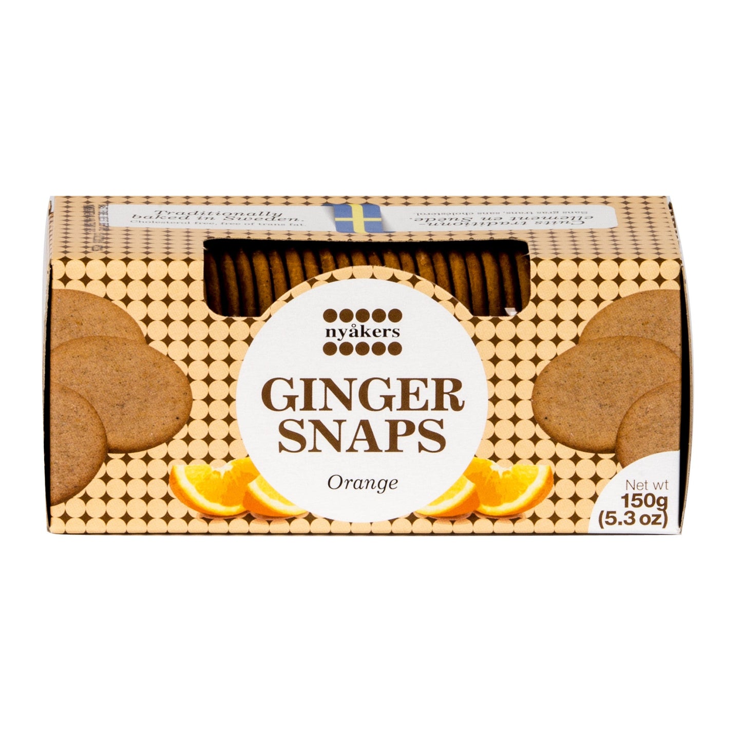 Nyakers Ginger Snaps Orange 150g