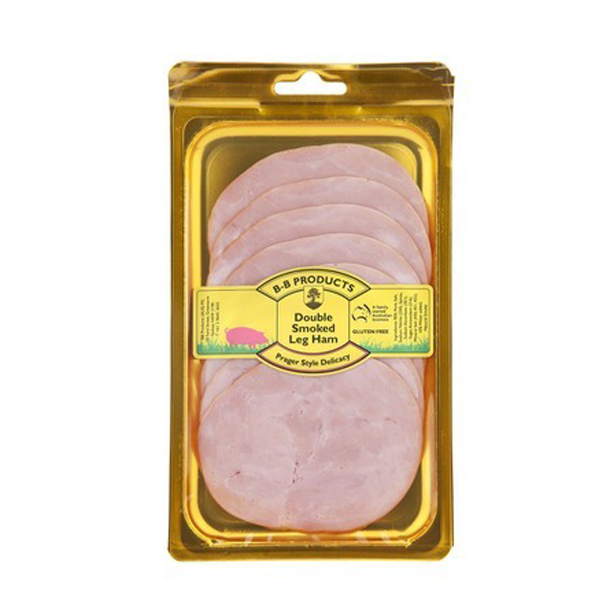 B-B Products Double Smoked Leg Ham 100g