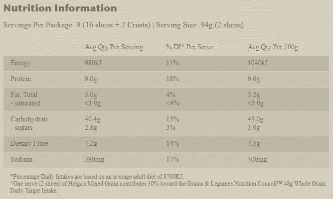 Helga's Mixed Grain 850g