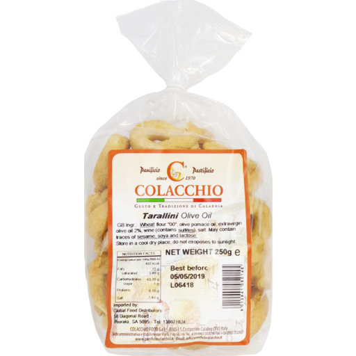 Colacchio Tarallini Olive Oil Crackers 250g