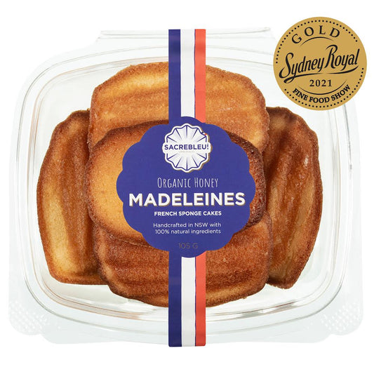 Sacrebleu Organic Honey Madeleines 105g | Harris Farm Online