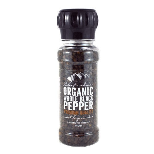 Chef's Choice Organic Whole Black Pepper Grinder | Harris Farm Online