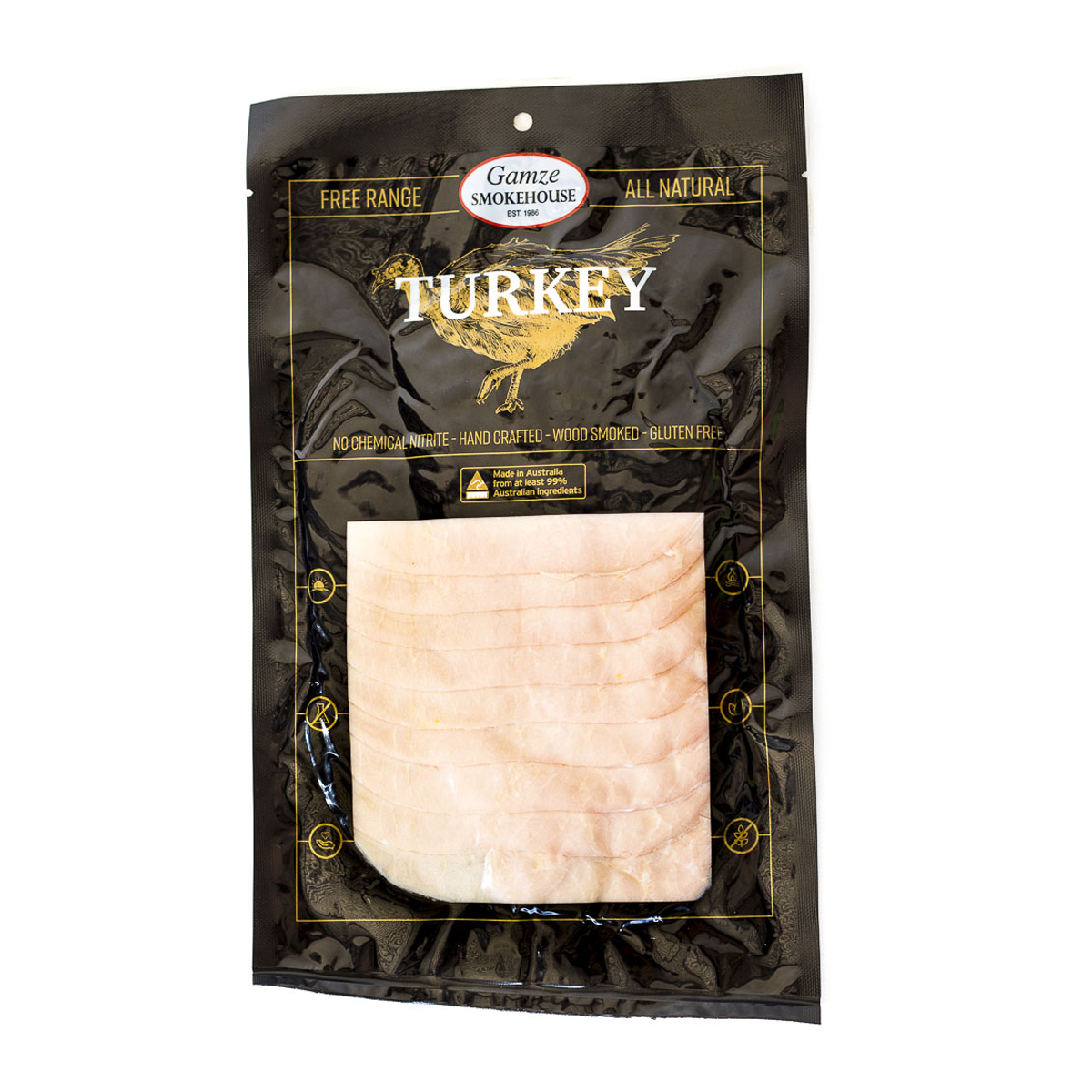 Gamze Smokehouse Free Range Turkey Breast Sliced 200g