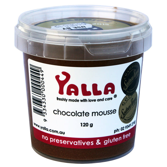 Yalla Chocolate Mousse 120g , Frdg3-Dessert - HFM, Harris Farm Markets
 - 1